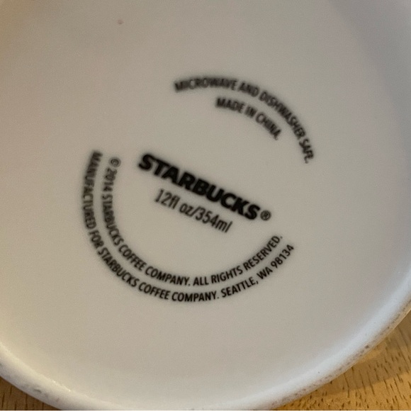 Starbucks Siren Logo White Coffee Mugs 2-12oz - Picture 8 of 8